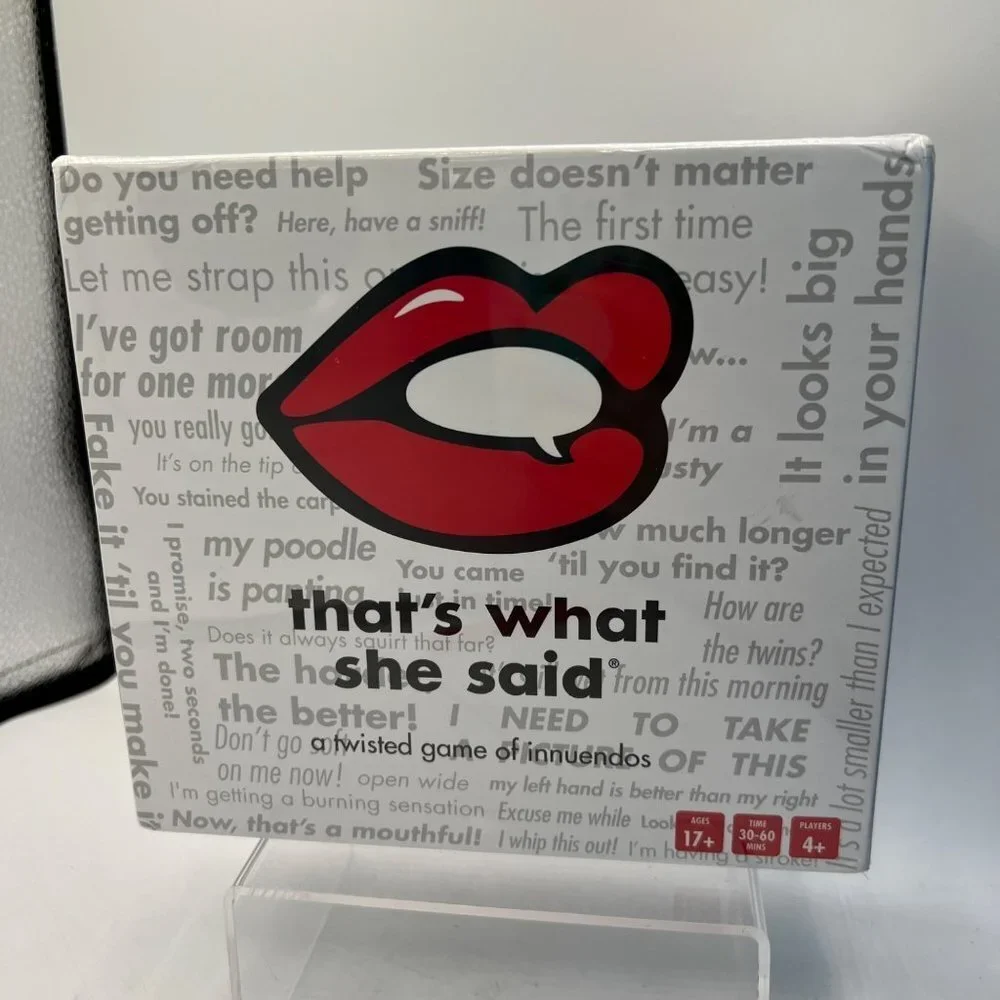 That's What She Said Game - The hilariously twisted party game adults only.